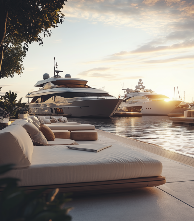 yassine.exe_A_high-end_marina_at_sunrise_featuring_a_luxury_yac_5fd5b0d2-ae5b-4362-aee3-63d5c1a7cfda